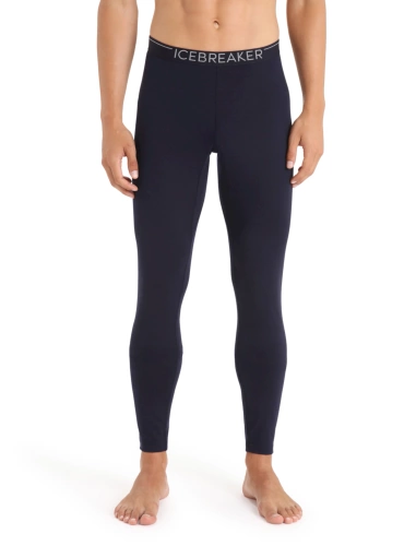 Męskie getry z wełny Merino Icebreaker M 200 Oasis Sonebula Leggings - midnight navy/snow