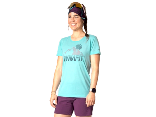 Damska Koszulka Oddychająca Dynafit Transalper Graphic S/S Tee W - marine blue