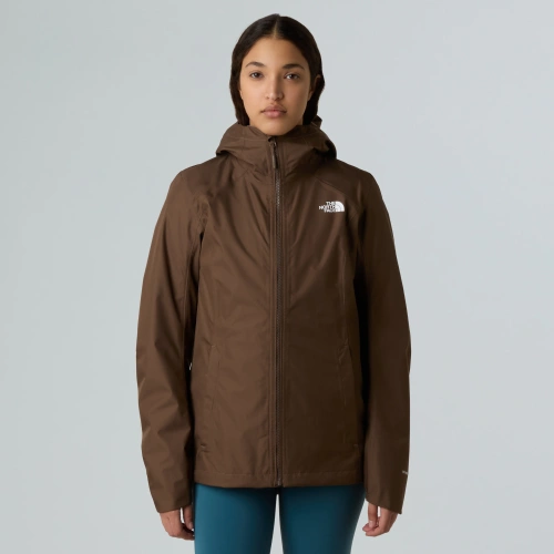 Damska kurtka przeciwdeszczowa z podpinką The North Face W QUEST TRICLIMATE - EU - smokey brown/mocha brown