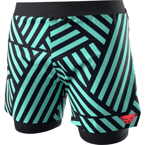 Spodenki damskie Dynafit Trail Graphic 2/1 Shorts W - marine blue razzle dazzle/3010