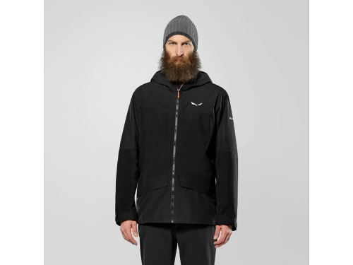 Wodoszczelna Kurtka Męska Salewa PUEZ GTX 2L EPE JACKET M - black out