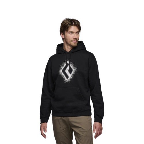 Męska bluza z kapturem Logo Black Diamond M Chalked Up 2.0 Po Hoody - Black