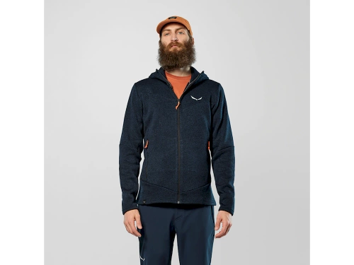 Ciepły Męski Polar do Trekkingu Salewa PUEZ ROCCA PL HD JKT M - navy blazer