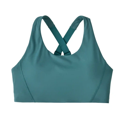 Damski Biustonosz Sportowy Patagonia W's Shadowlite Mid Impact Adjustable Bra - Wetland Blue