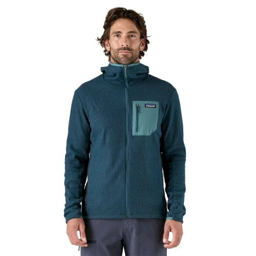 Polar Męski z Kapturem Patagonia M's R1 Air Full-Zip Hoody - Tidal Teal
