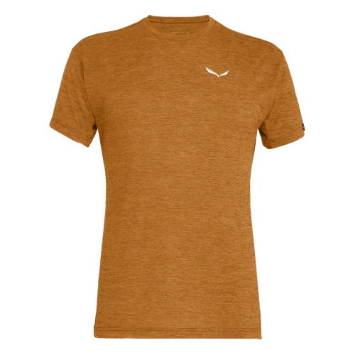 Koszulka Męska Salewa Puez Melange Dry M S/S Tee - golden brown melange
