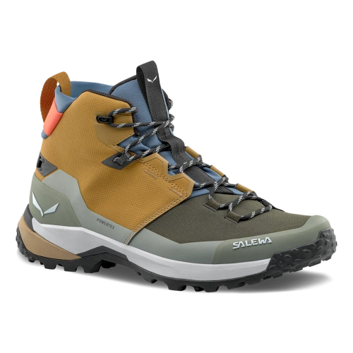 Męskie Buty Trekkingowe z Membraną Salewa Puez 2 Mid PTX M - golden brown/shadow