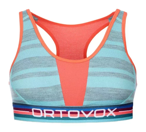 Biustonosz Termoaktywny Ortovox 185 Rock'N'Wool Sport Top W - ice waterfall