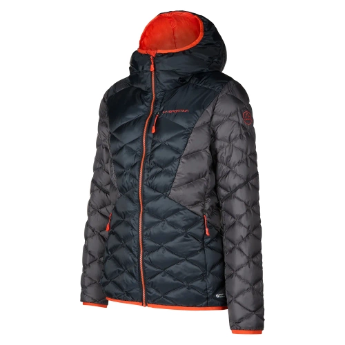Damska kurtka puchowa La Sportiva Pinnacle Down Jkt W - Black/Cherry Tomato