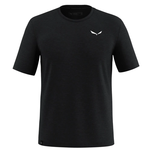 Męska koszulka z wełny merino Salewa EAGLE MINILOGO AM T-SHIRT M - black out