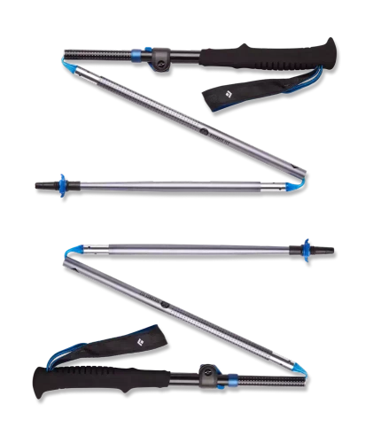 Kijki Black Diamond DISTANCE FLZ POLES - Pewter