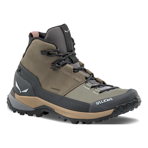 Damskie Buty Trekkingowe Salewa Puez Leather Mid PTX W - bungee cord/onyx