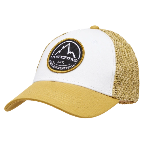 Czapka z daszkiem La Sportiva Belayer Cap - White/Savana