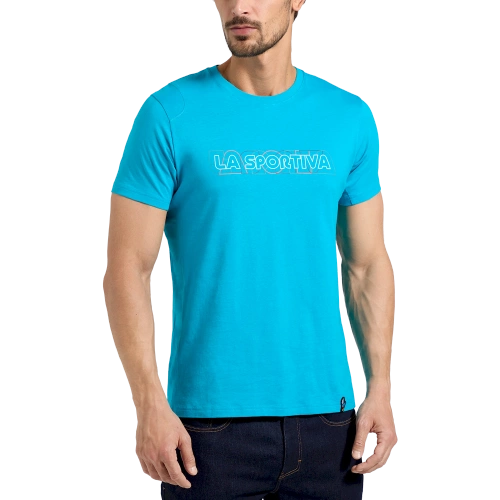 Męska Koszulka Wspinaczkowa La Sportiva Outline T-Shirt M - Tropic Blue