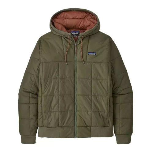 Wiatroszczelna kurtka Patagonia M's Box Quilted Hoody - Basin Green