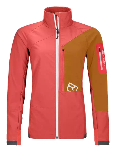 Softshell Damski ze Stójką Ortovox Berrino Jacket W - coral