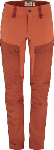 Damskie Spodnie Outdoorowe Fjallraven Keb Trousers W Reg - Cabin Red-Rowan Red