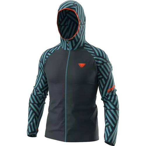 Męska Kurtka Wiatroodporna Dynafit Trail Graphic Wind Jkt M - storm blue razzle dazzle