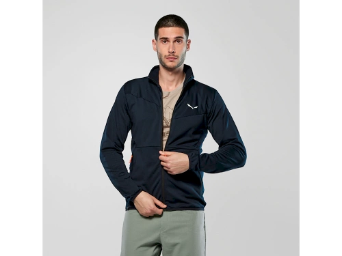 Męski Polar na Trekking Salewa Puez Cammino Pl Jkt M - navy blazer