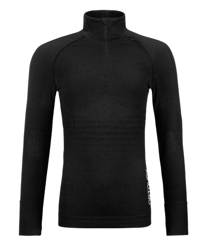 Koszulka termoaktywna Ortovox 230 Competition Zip Neck W - black raven
