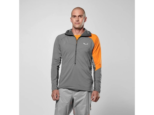 Meska Bluza Sportowa Salewa Nxt Hyb 1/2 Zip Tee M - quiet shade/4210