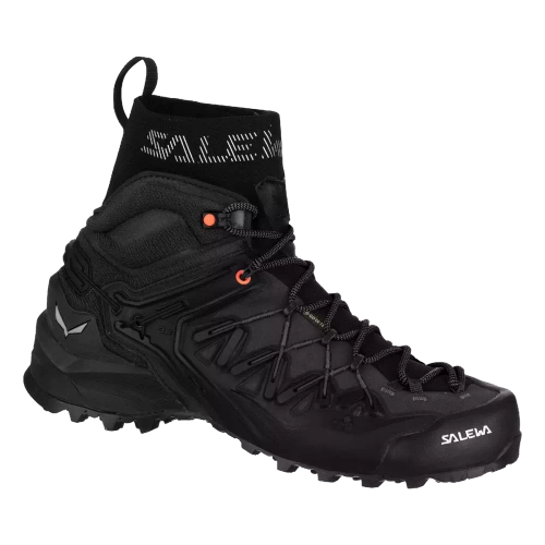 Damskie Buty Podejściowe nad kostkę Salewa Ws Wildfire Edge Mid GTX - black/black