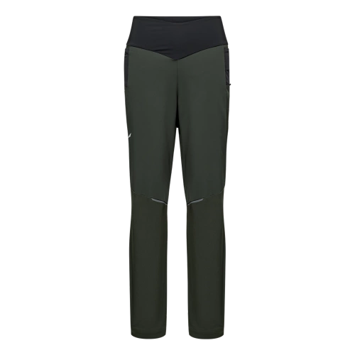 Damskie Spodnie do Turystyki Górskiej Salewa PEDROC SW DST WIND PANT W. - dark olive