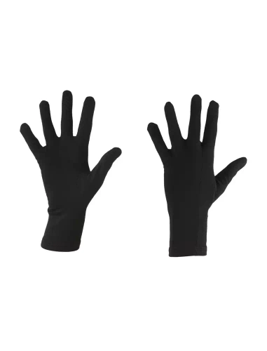 Cienkie Rękawiczki Wełniane Icebreaker U 200 Oasis Glove Liners - black