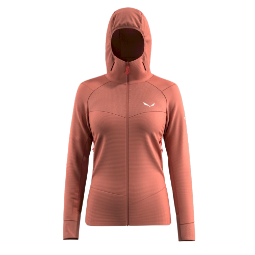 Damski Polar Wspinaczkowy Salewa Agner Pl W Hd Jacket - etruscan red