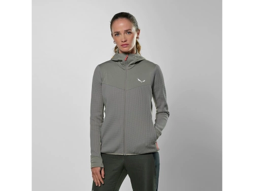 Polar Trekkingowy Dla Kobiet Salewa Puez Waffle Hyb Pl Hd Jacket W - shadow