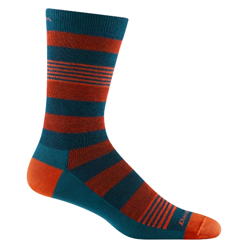 Damskie Skarpety Darn Tough Mystic Stripe Crew Lightweight w/Cushion - Stripe Denim