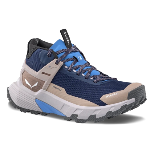Damskie Wysokie Buty z Membraną Salewa PEDROC 2 MID PTX W - navy blazer/quicksand