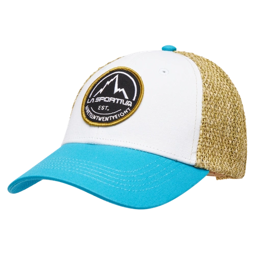 Czapka z daszkiem La Sportiva Belayer Cap - White/Stone-Blue