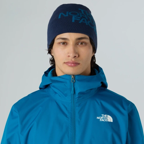 Dwustronna Czapka The North Face REVERSIBLE HIGHLINE BEANIE - summit navy/dusk blue