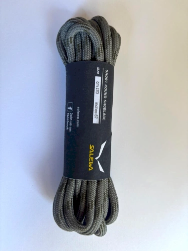 Sznurówki do butów trekkingowych Salewa SHORT ROUND SHOELANCE - shadow