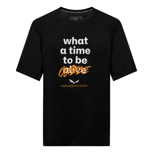 Męska Koszulka Salewa Eagle Outside Loose T-Shirt M - black out