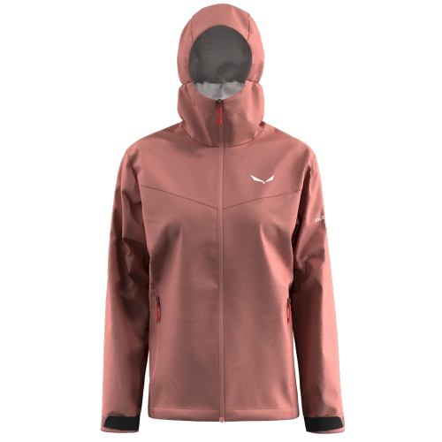 Lekka Damska Kurtka Przeciwdeszczowa Salewa PUEZ 2.5L PTX JACKET W - desert pink