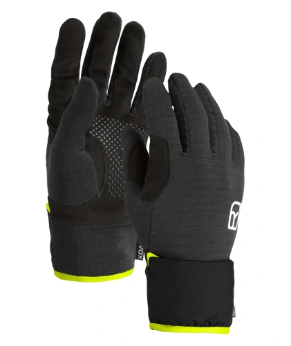 Rękawiczki Ortovox FLEECE GRID COVER GLOVE M - black raven