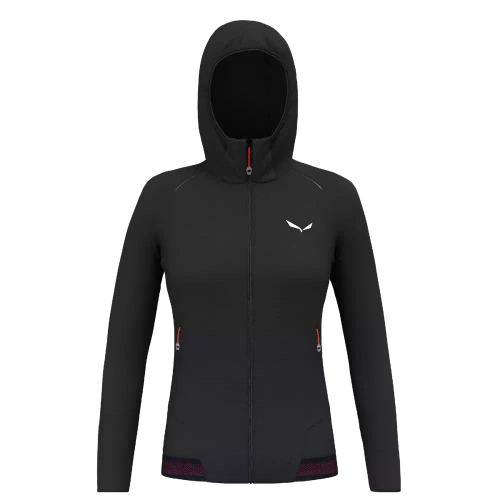 Damski Polar Techniczny Salewa Pedroc PL W Hdy Jkt - black out