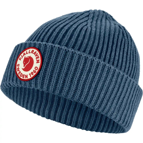 Czapka merino Fjallraven 1960 Lite Logo Hat - Indigo Blue