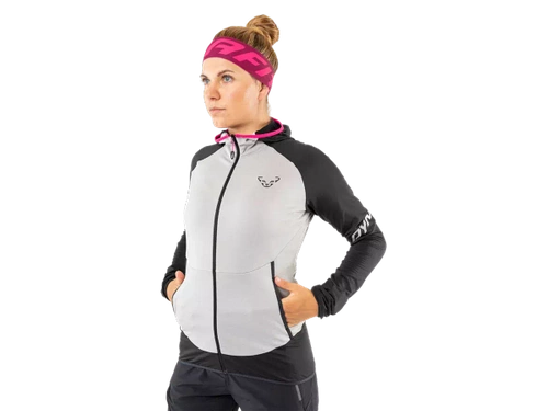 Lekki Polar Damski w Góray Dynafit TRANSALPER LIGHT PTC W HOODY - black out