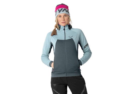 Damska bluza z kapturem Dynafit TOUR WOOL THERMAL W HOODY - cloud blue