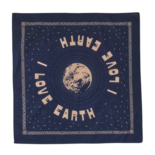 Chusta Patagonia Bandana - Earth Love: Sound Blue