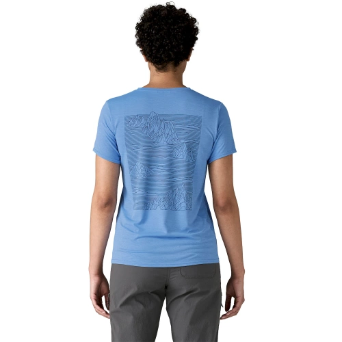 Damska Koszulka Patagonia W's Cap Cool Daily Graphic Shirt - Strataspire: Abundant Blue X-Dye