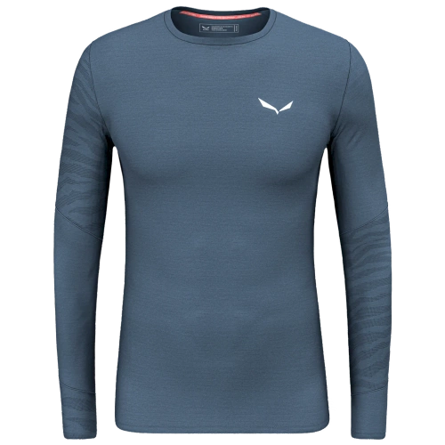 Męska Koszulka Termoaktywna Salewa Cristallo Warm Amr M L/S Tee - dark olive