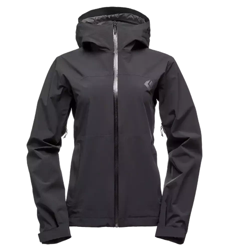 Kurtka Przeciwdeszczowa Black Diamond W STORMLINE STRETCH RAIN SHELL - Black