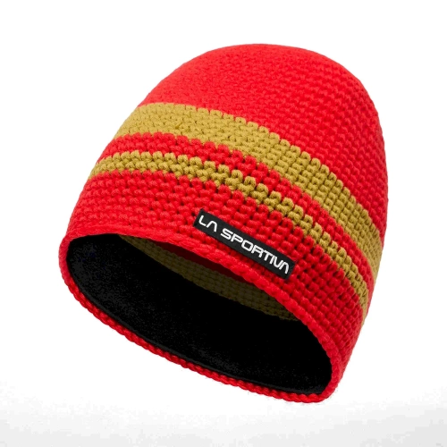 Ciepła czapka na zimę La Sportiva Zephir Beanie - Red/Savana