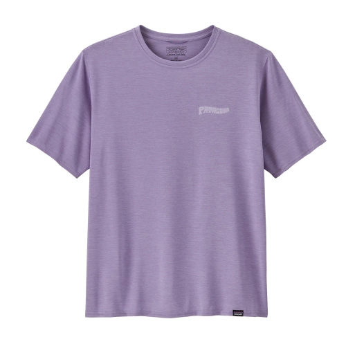Męska koszulka oddychająca Patagonia M's Cap Cool Daily Graphic Shirt - Waters - Forgotten Island: Concrete Purple X-Dye