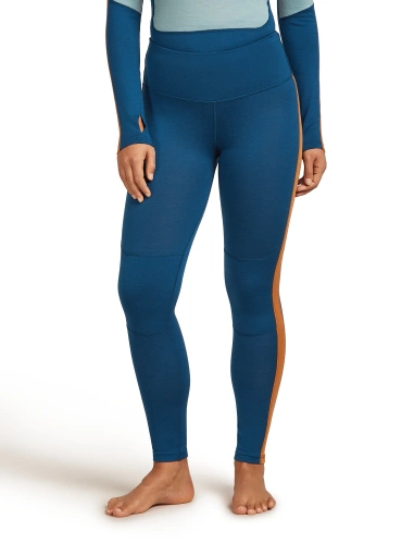 Damskie legginsy termiczne Icebreaker W M 200 Oasis+ Leggings - atlantis