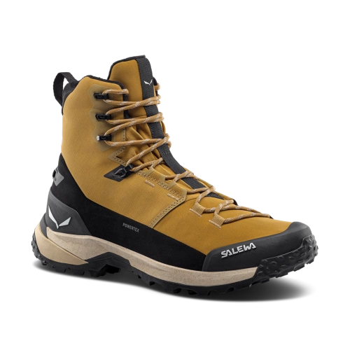 Męskie buty trekkingowe na zimę Salewa Puez Winter Mid PTX M - golden brown